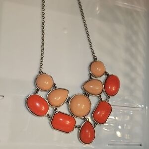 Elegant Multi-Color Statement Necklace Adjustable 16"-18.5"